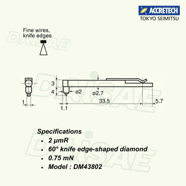 ACCRETECH DM43802 stylus l Surface Roughness Tester - Image 3