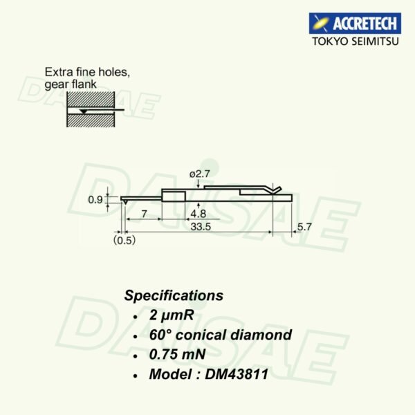 ACCRETECH DM43811 stylus l Surface Roughness Tester - Image 3