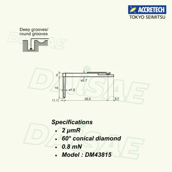 ACCRETECH DM43815 stylus l Surface Roughness Tester - Image 3