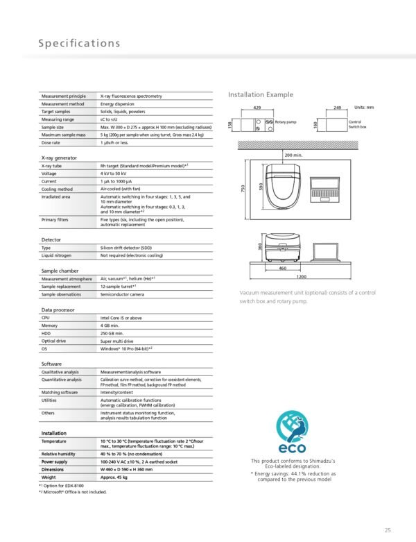 จำหน่าย SHIMADZU EDX-8100 | เครื่องวัด RoHS Screening Analysis (check RoHS) - Image 26