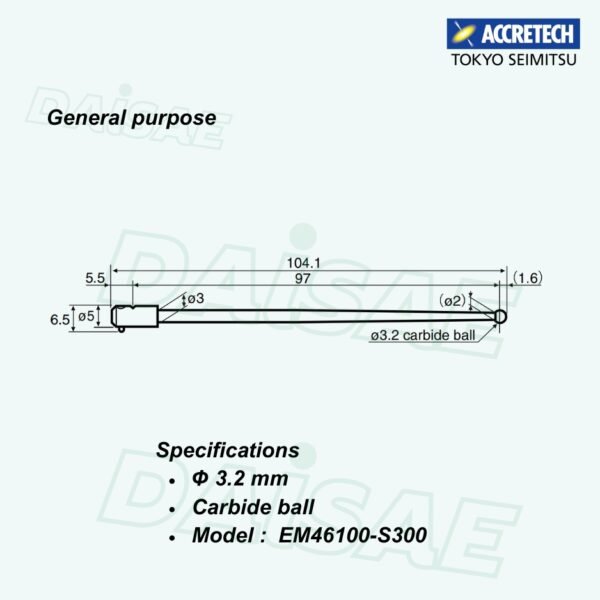 ACCRETECH EM46100-S300 stylus l Rondcom Tester - Image 3