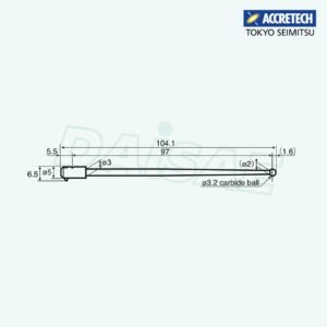 ACCRETECH EM46100-S300 stylus l Rondcom Tester