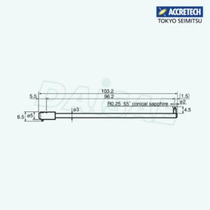 ACCRETECH EM46100-S303 stylus l Rondcom Tester