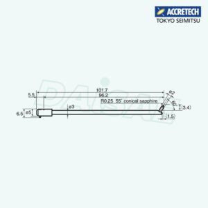 ACCRETECH EM46100-S305 stylus l Rondcom Tester
