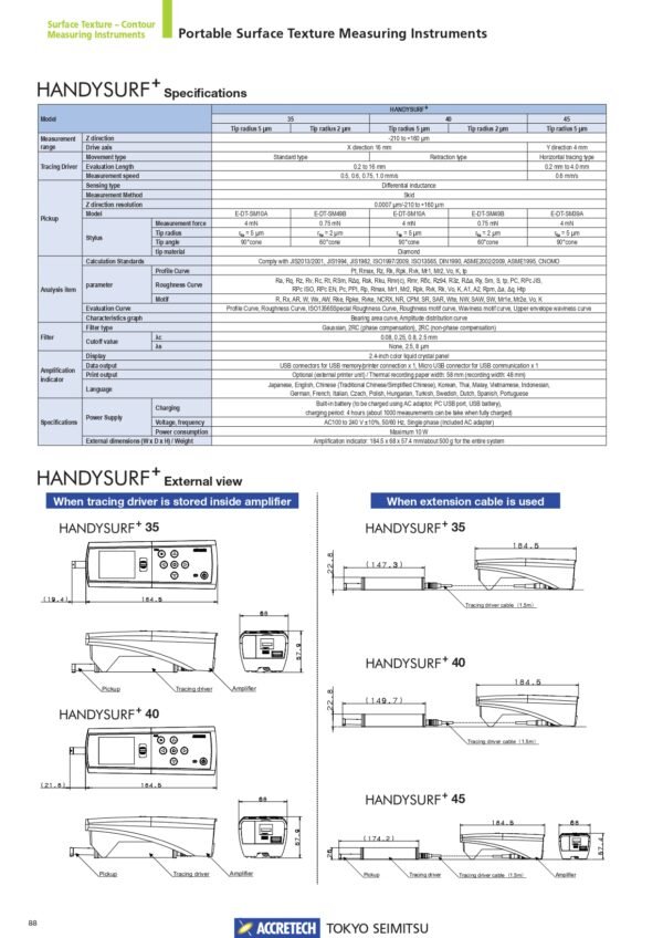 HANDYSURF PLUS ตัวแทนจำหน่าย ACCRETECH SURFACE ประเทศไทย มีทีม services เครื่องวัดความเรียบผิว HANDYSURF