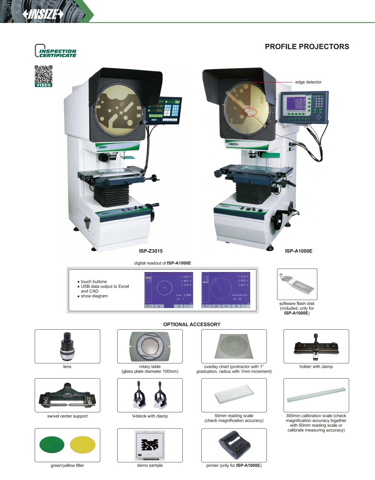 INSIZE ISP-Z3015/ISP-A1000E PROFILE PROJECTORS - Image 2