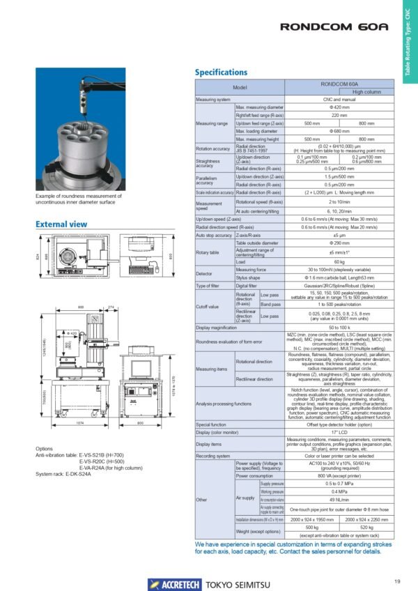 RONDCOM 60A ACCRETECH