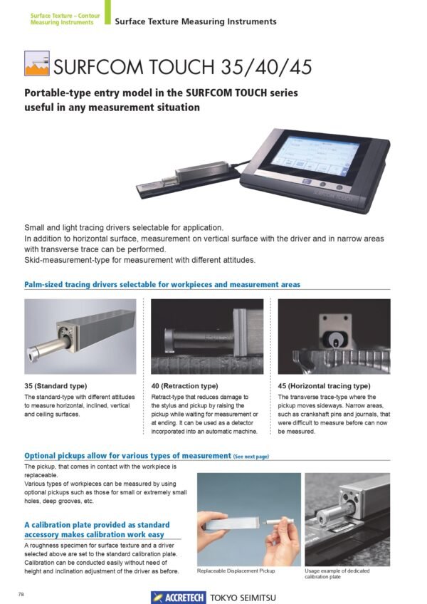 จำหน่าย ACCRETECH SURFCOM TOUCH 35 | 40 | 45 | 50 | Surface Texture Measuremet - Image 3