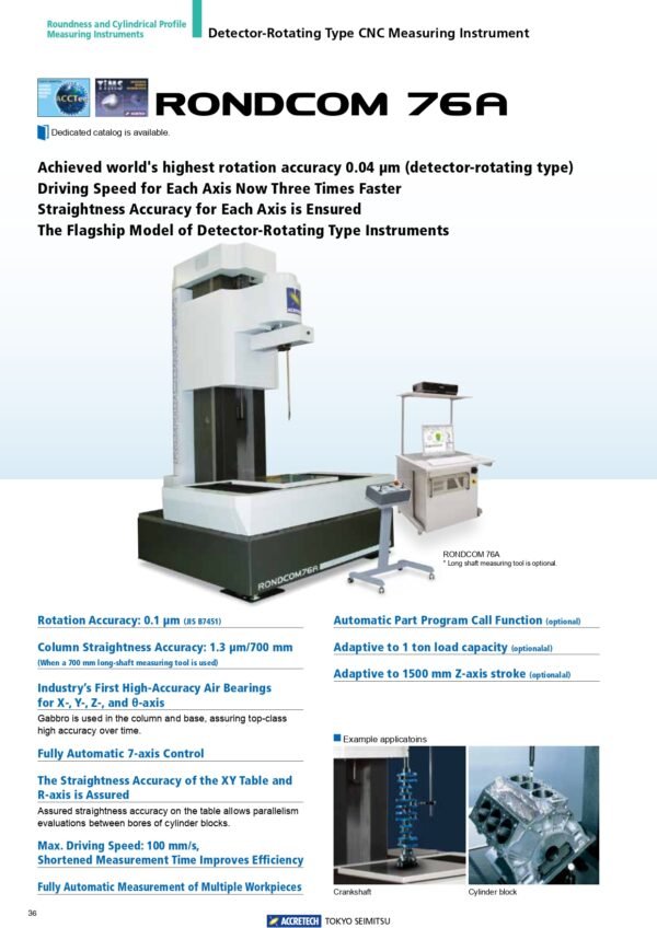 จำหน่าย ACCRETECH RONDCOM 76A | Detector-rotationg Type - Image 3