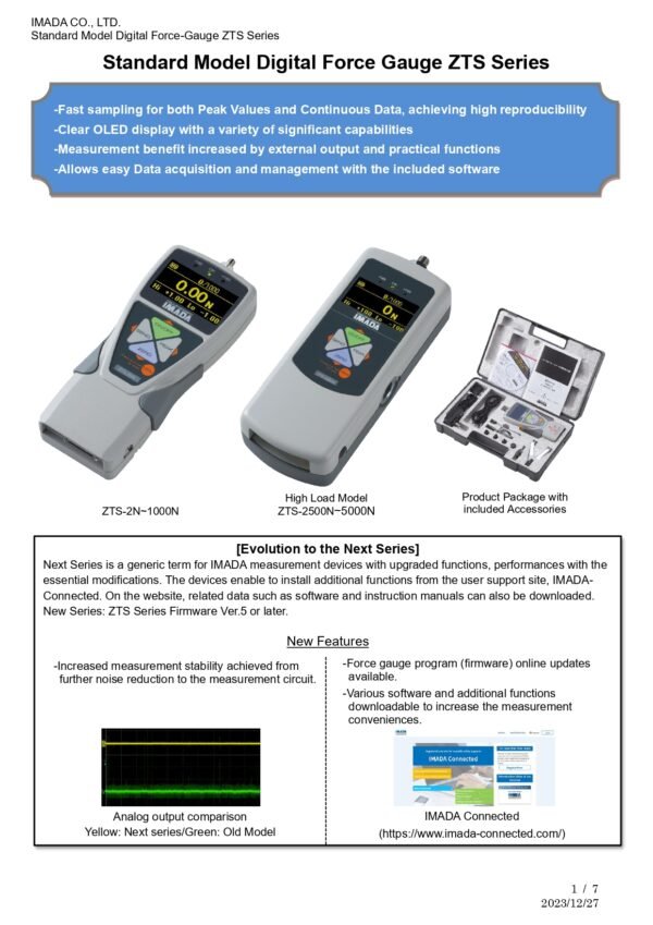IMADA ZTS series l Standard Model Digital Force Gauge - Image 2