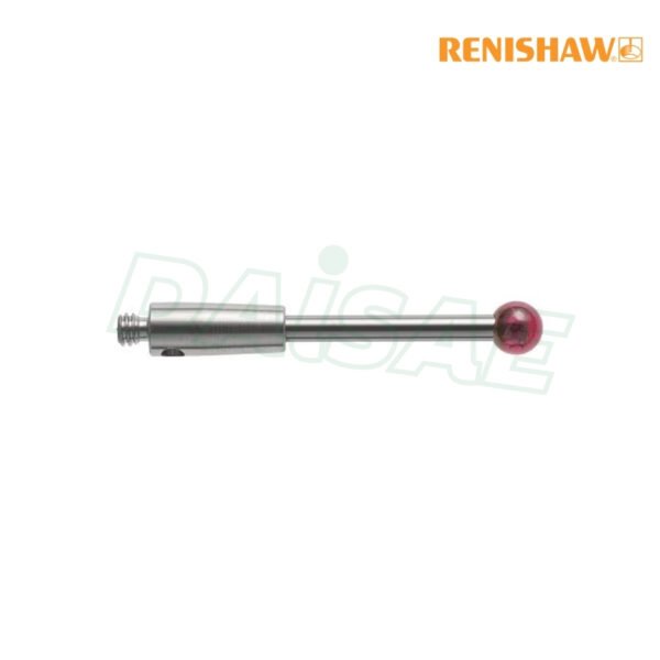 Renishaw l M2 Ø2 mm ruby ball, tungsten carbide stem, L 20 mm, EWL 14 mm รุ่น A-5003-3822