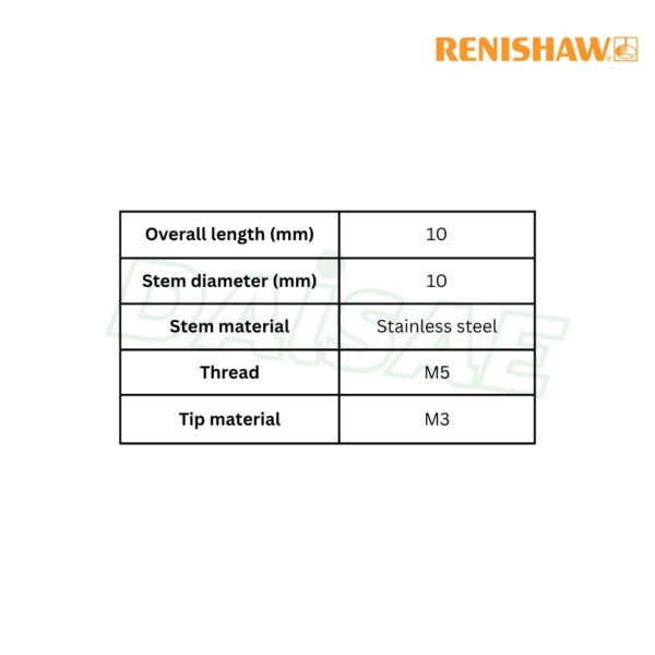 Renishaw l M5 to M3 stainless steel adaptor รุ่น A-5555-0227 - Image 4
