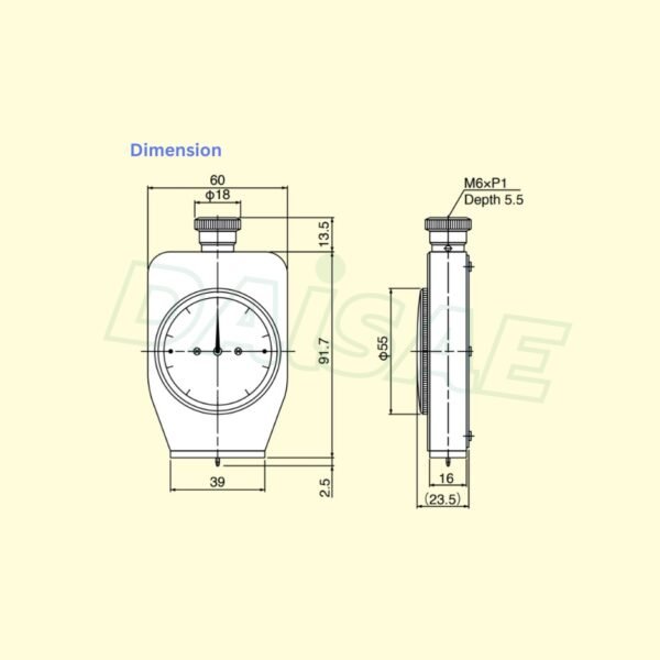 Teclock l เกจวัดความแข็งพลาสติกและยางแบบแข็งชอร์ รุ่น GS-702G - Image 3