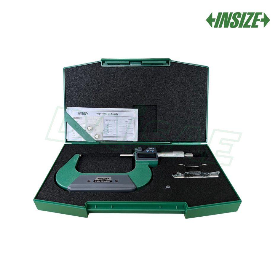 ไมโครมิเตอร์วัดนอก แบบดิจิตอล Digital Outside Micrometers INSIZE 3108-100A ช่วงการวัด 75-100mm. - Image 3